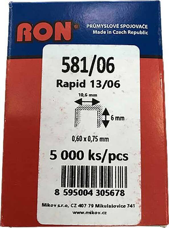 Скобы 13/6 5000 шт RON 581/06 10101597