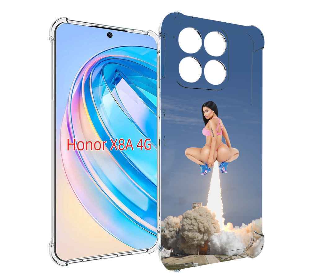 

Чехол MyPads ники-минаж-ракета детский для Honor X8a, Tocco