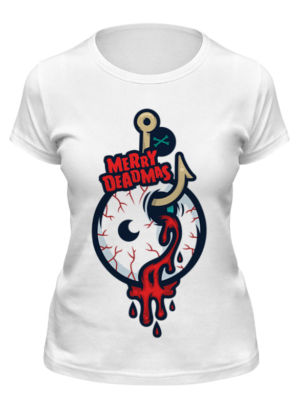 

Футболка женская Printio Merry deadmas белая XL, Белый, Merry deadmas
