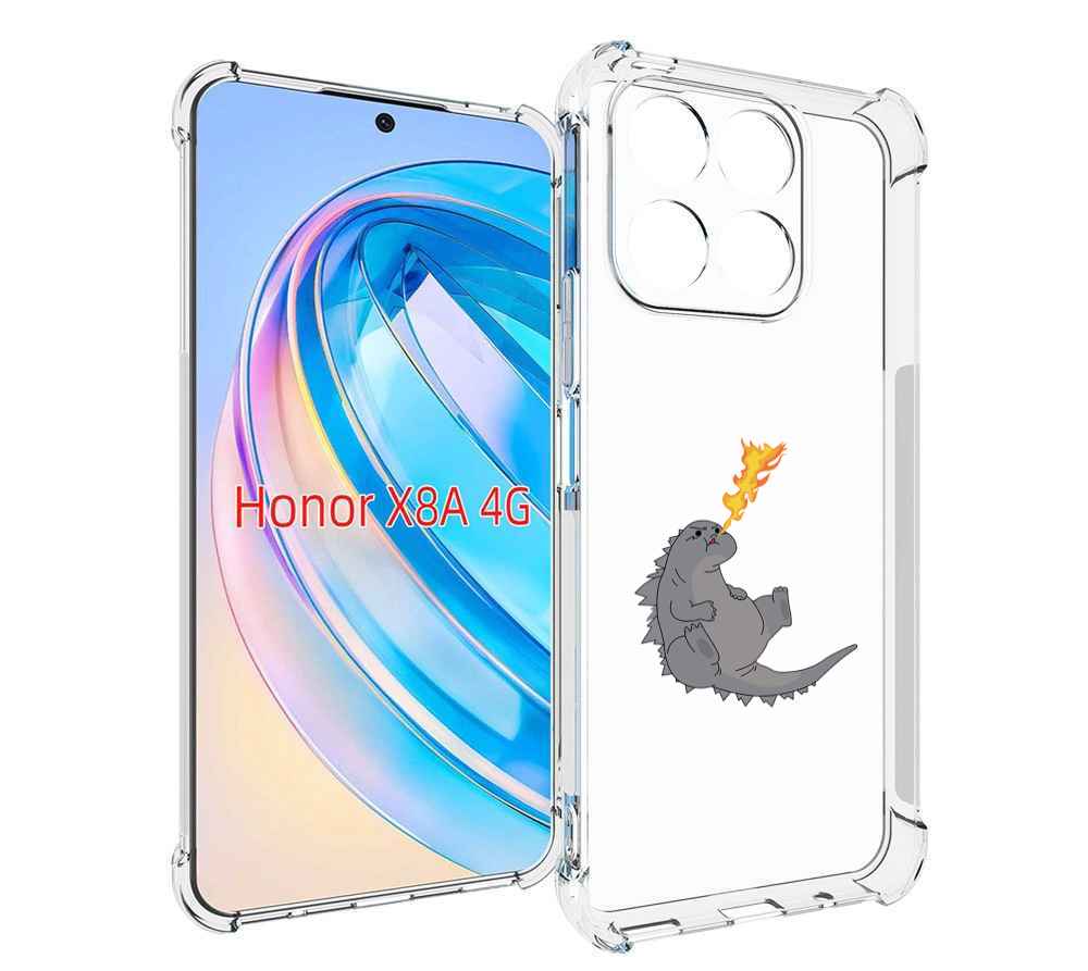 

Чехол MyPads огнедышащий-дракончик для Honor X8a, Tocco