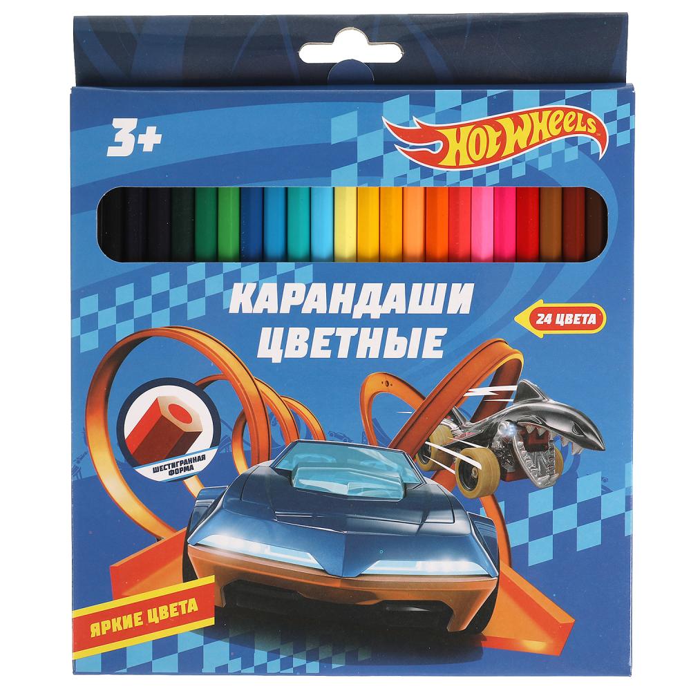 

Умка Хот вилс, 24 цвета, шестигранные, Разноцветные