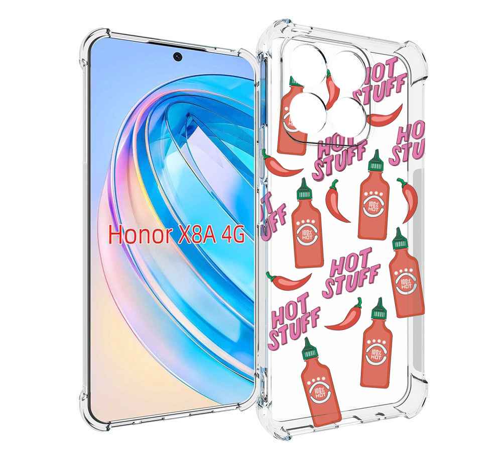 

Чехол MyPads острые-перчики для Honor X8a, Tocco