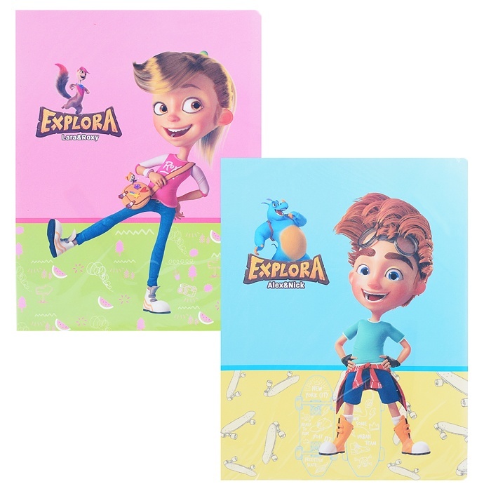 

Deli с 30 прозрачных вкладышей, "Eхplora", A4, полипропилен, Разноцветный