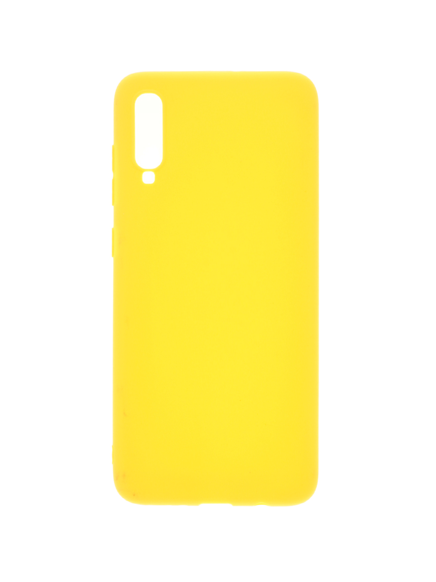 фото Чехол накладка soft matte для samsung a70 (a705) (желтый) zibelino