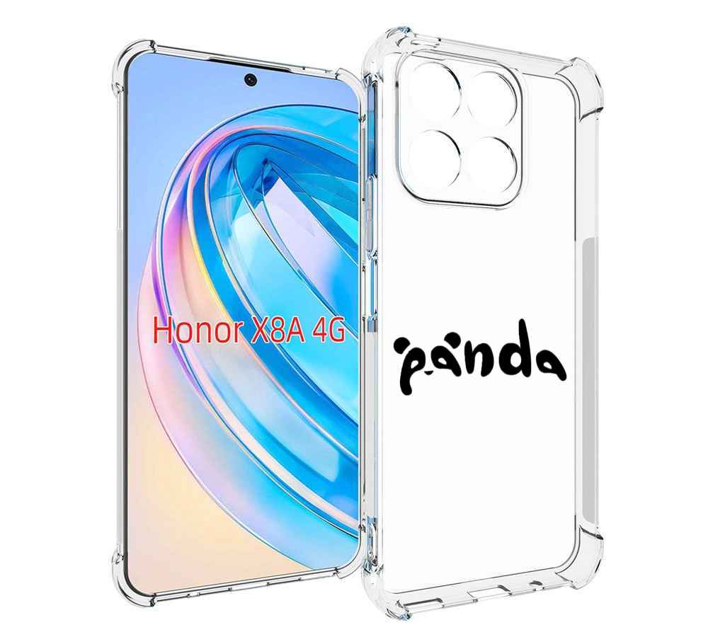

Чехол MyPads панда надпись для Honor X8a, Tocco
