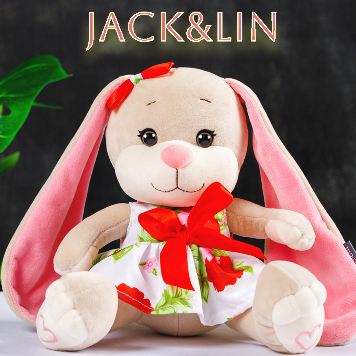 

Мягкая игрушка Maxitoys JL-02202308-20 розовый, Бежевый, Jack and Lin 2