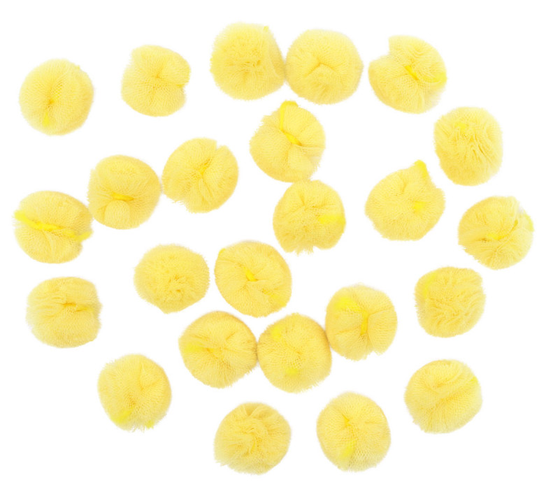 

AR018 Помпон из сетки Astra&Craft, 2 см (26 жёлтый), 25 шт