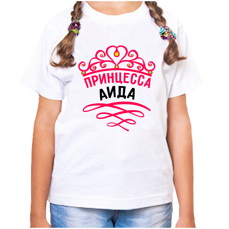 

Футболка девочке белая 34 р-р принцесса аида, Белый, fdd_princessa_Aida