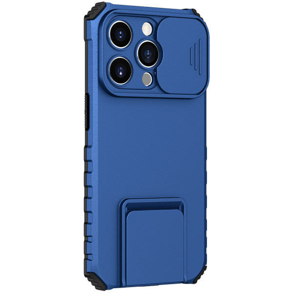

Противоударный чехол Epik CamShield Holder для iPhone 14 Pro с защитой камеры, Синий