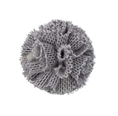 

Помпоны из сетки, 2 см, цвет: серый, арт. AR021