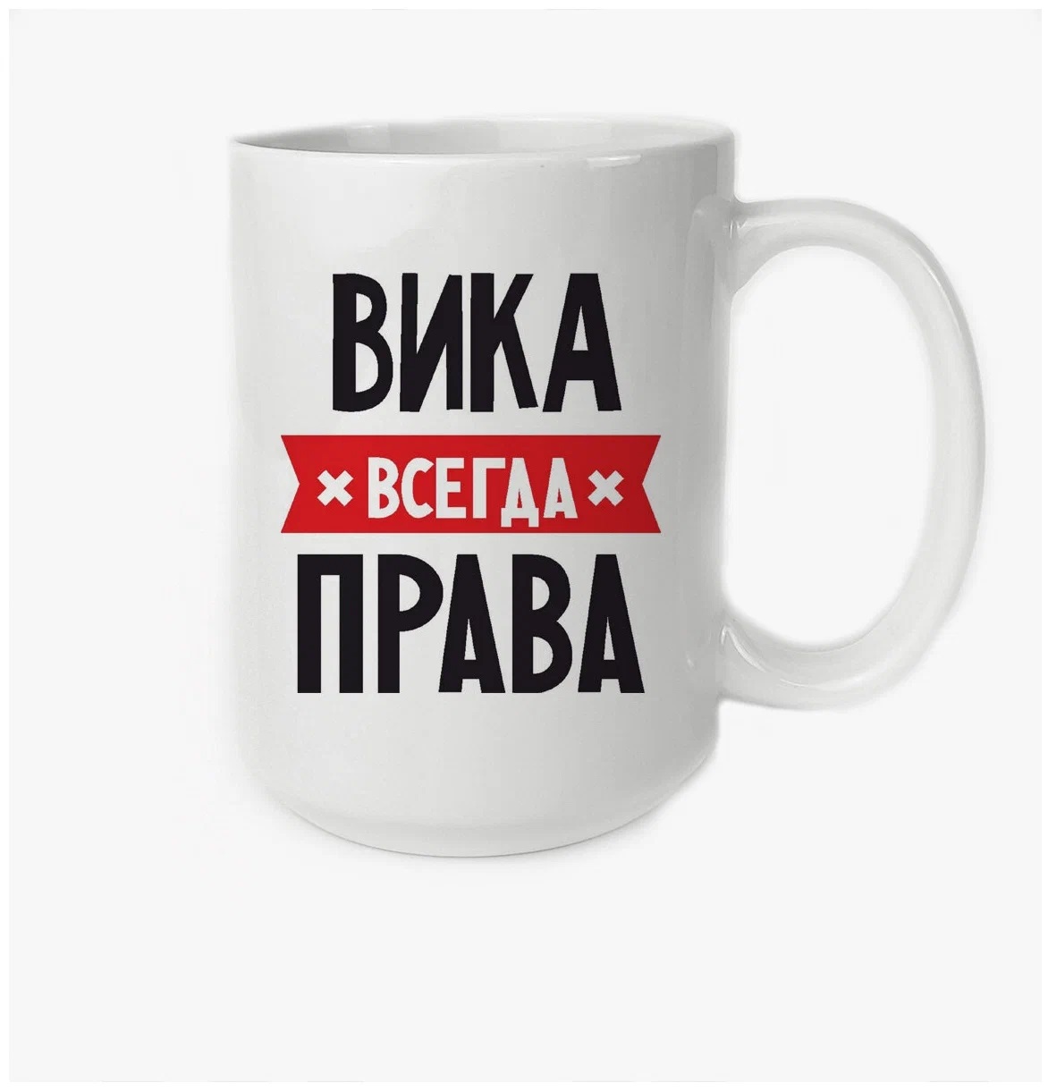 фото Кружка coolpodarok вика всегда права