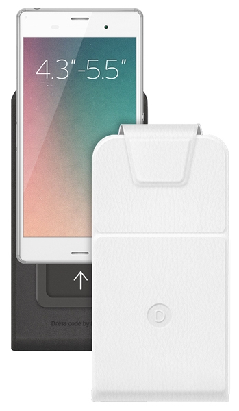 Чехол универсальный для смартфонов 4.3-5.5 дюйма Deppa Flip Slide M White (81049)