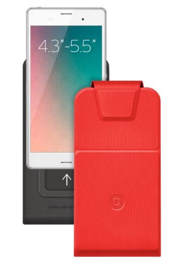 Чехол универсальный для смартфонов 4.3-5.5 дюйма Deppa Flip Slide M Red (81054)