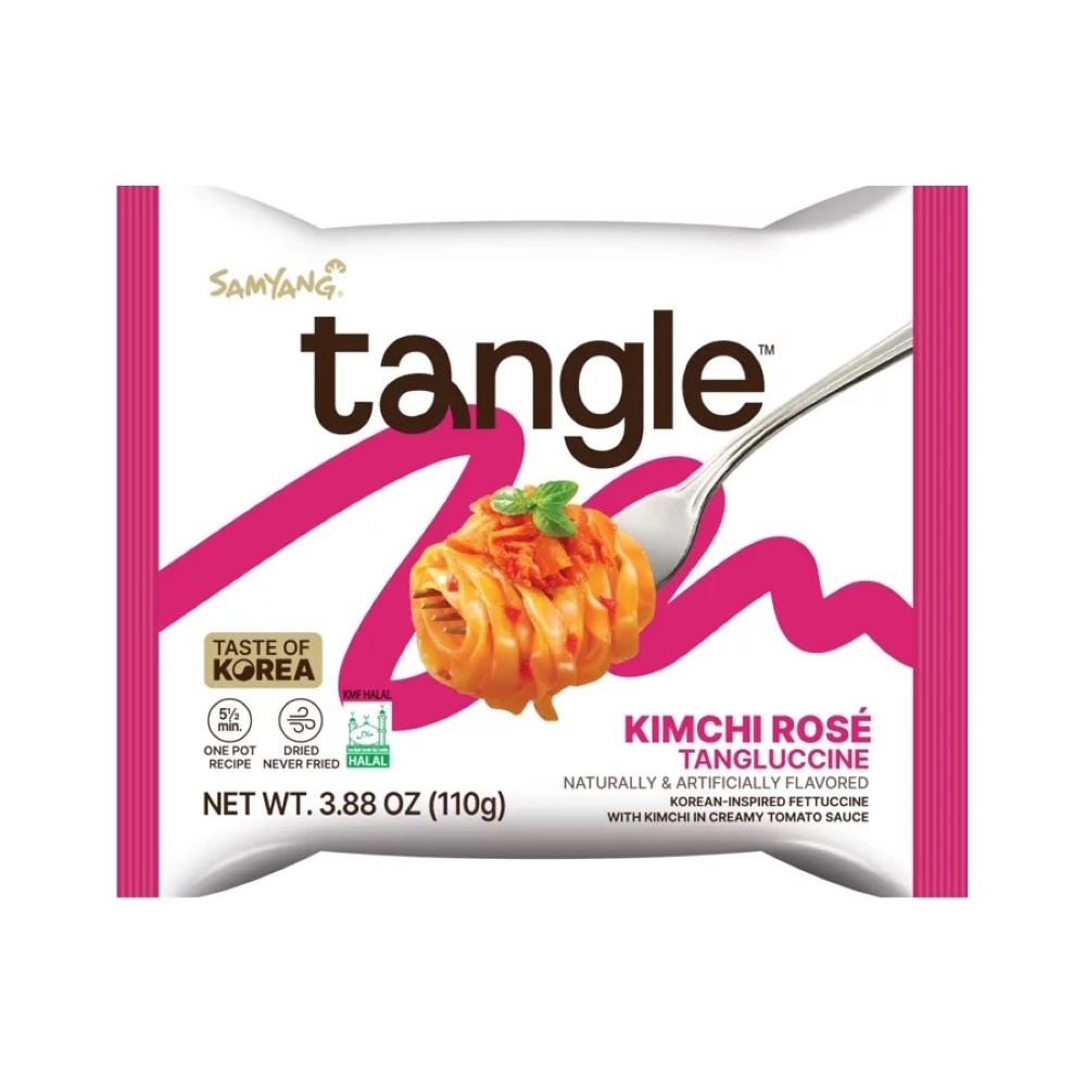 Лапша быстрого приготовления Samyang Tangle Kimchi Rose, 110 г х 4 шт