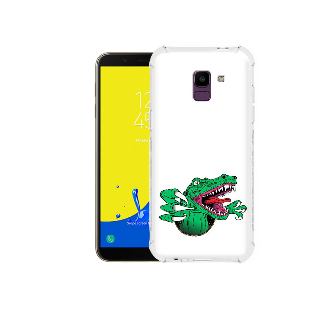 

Чехол MyPads Tocco для Samsung Galaxy J6 (2018) крокодил, Прозрачный, Tocco