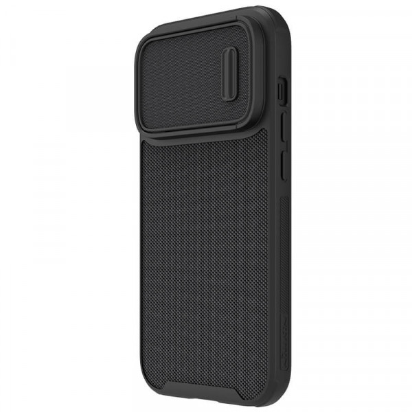 

Чехол Nillkin Textured S с нейлоновым покрытием для iPhone 14 Pro с защитой камеры, Черный