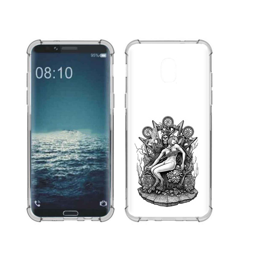 

Чехол MyPads Tocco для Samsung Galaxy J3 девушка на троне (PT226926.574.309), Прозрачный, Tocco