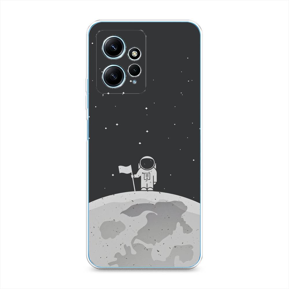 

Силиконовый чехол "Первый на Луне" на Xiaomi Redmi Note 12 4G, Черный