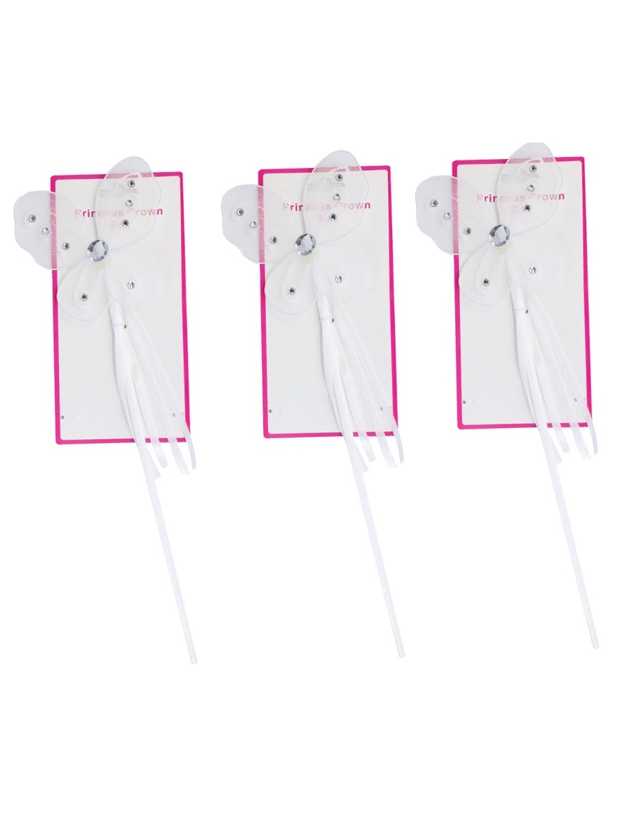 Палочка Amscan волшебная Бабочка с лентой набор 3 штуки