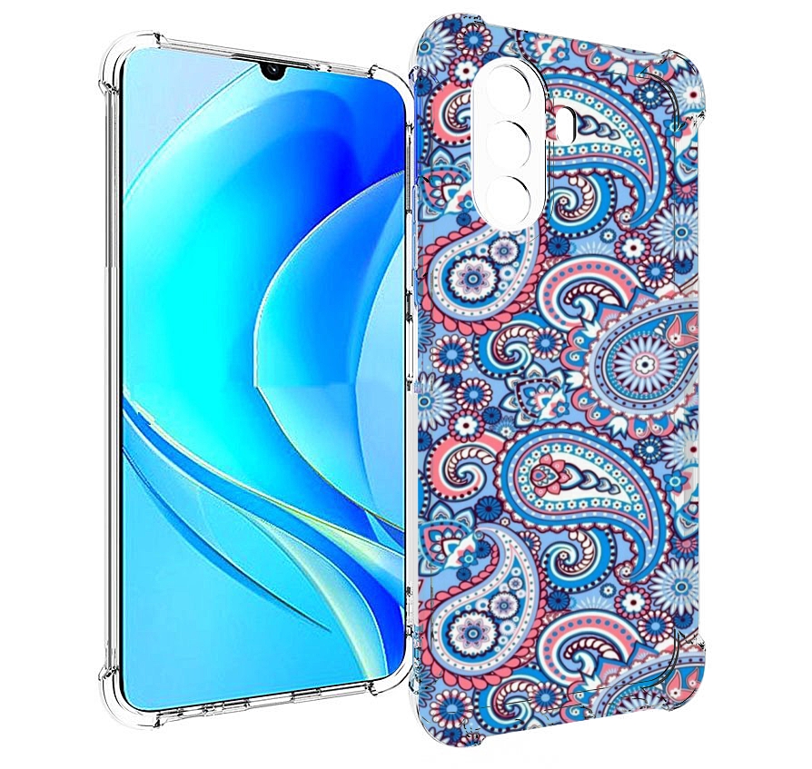 

Чехол MyPads красивый голубой арнамент для Huawei Nova Y70 / Nova Y70 Plus (MGA-LX9N), Прозрачный, Tocco