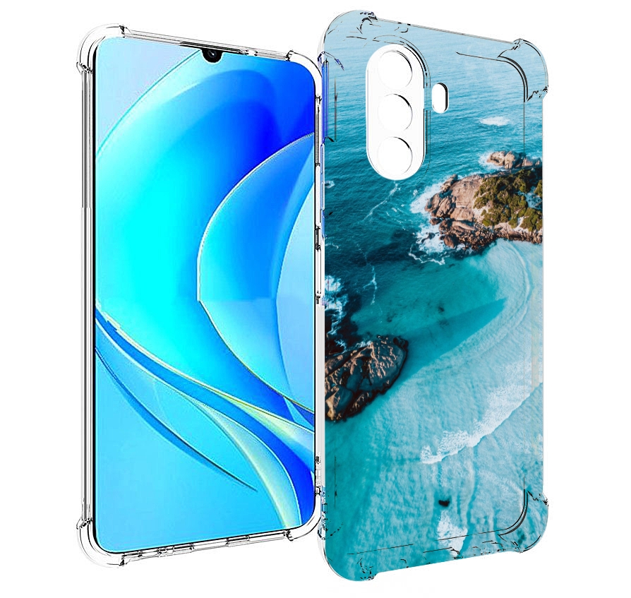 

Чехол MyPads красивый голубой залив для Huawei Nova Y70 / Nova Y70 Plus (MGA-LX9N), Прозрачный, Tocco