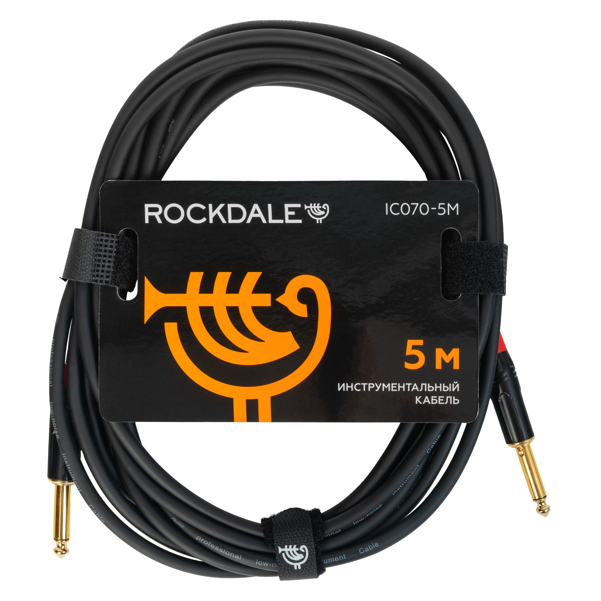 Кабель Rockdale IC070-5M mono jack - mono jack 5 м черный