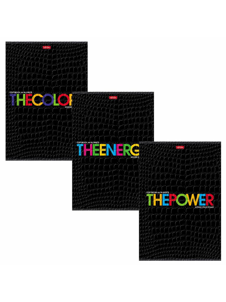 

Тетради А4, 96 л, клетка, тиснение CROCO, THEBOOK 6 шт.