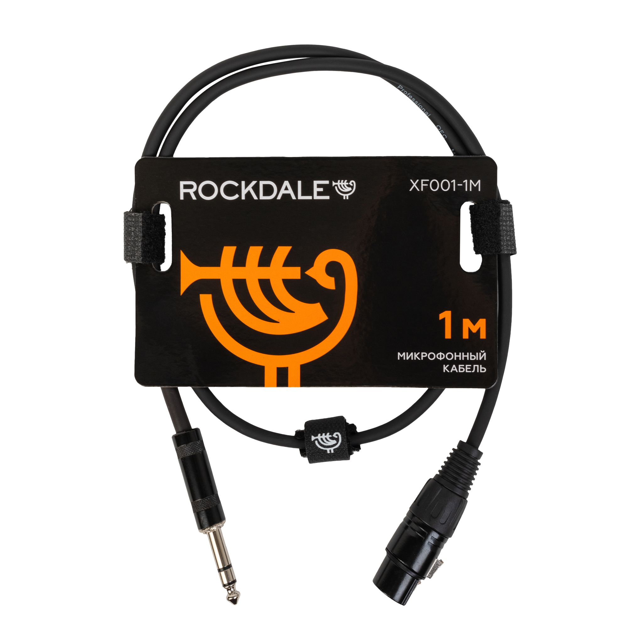 фото Кабель rockdale xf001-1m xlr female - stereo jack male 1 м