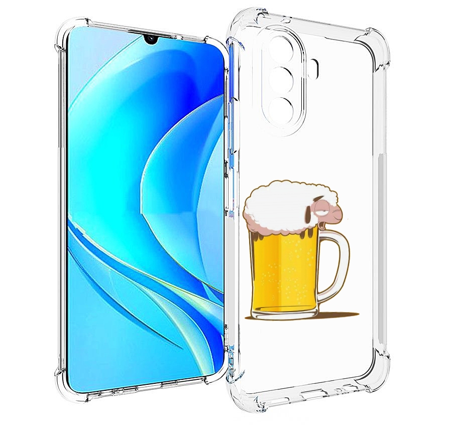 фото Чехол mypads кружка пива для huawei nova y70 / nova y70 plus (mga-lx9n) / huawei enjoy 50