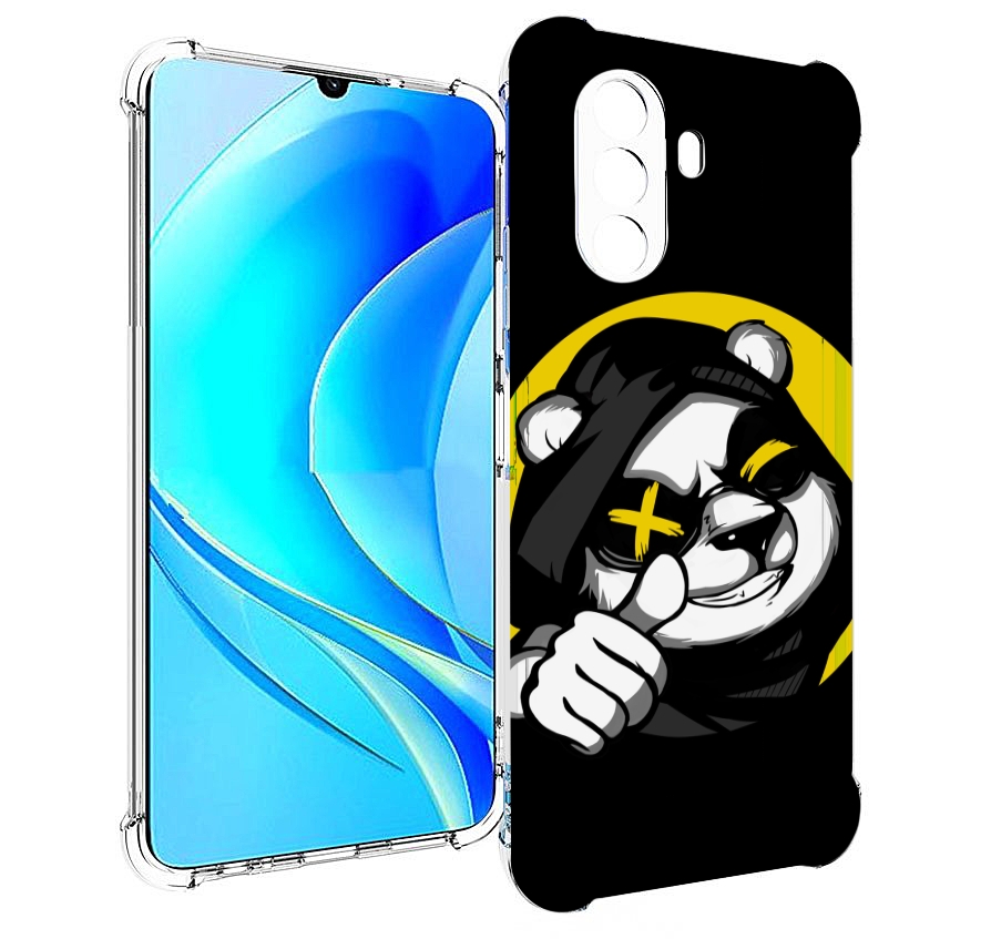 

Чехол MyPads крутая пандочка ок для Huawei Nova Y70 / Nova Y70 Plus (MGA-LX9N), Прозрачный, Tocco