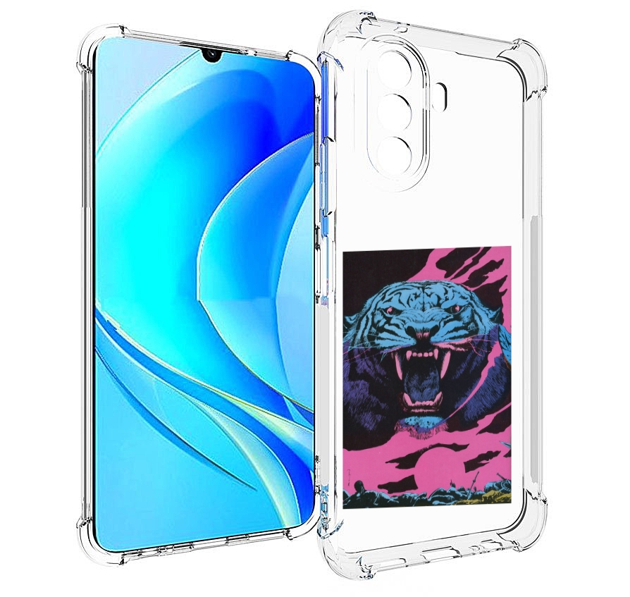 

Чехол MyPads лев с розовыми зубами для Huawei Nova Y70 / Nova Y70 Plus (MGA-LX9N), Прозрачный, Tocco