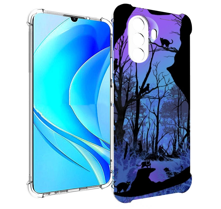 

Чехол MyPads лес внутри кота для Huawei Nova Y70 / Nova Y70 Plus (MGA-LX9N), Прозрачный, Tocco