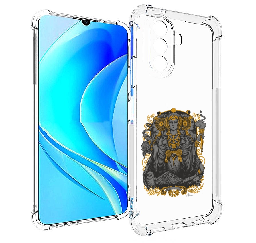 

Чехол MyPads божество с золотыми элементами для Huawei Nova Y70 / Nova Y70 Plus, Прозрачный, Tocco