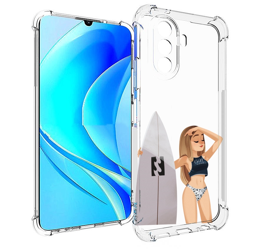 

Чехол MyPads летний-серф для Huawei Nova Y70 / Nova Y70 Plus (MGA-LX9N) / Huawei Enjoy 50, Прозрачный, Tocco