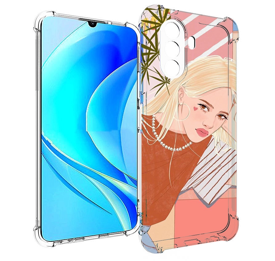 

Чехол MyPads летняя-девочка женский для Huawei Nova Y70 / Nova Y70 Plus (MGA-LX9N), Прозрачный, Tocco