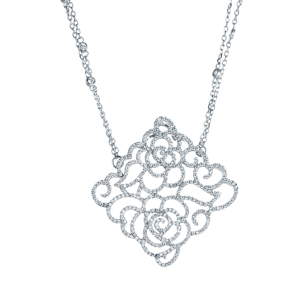 

Колье из серебра 50 см Element47 NL-H0084_002_WG, фианит, NL-H0084_002_WG
