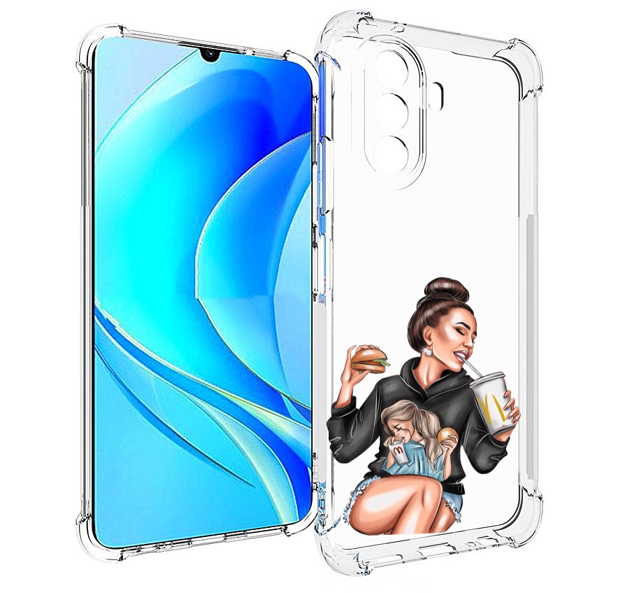 

Чехол MyPads любительница-макдональдс женский для Huawei Nova Y70 / Nova Y70 Plus, Прозрачный, Tocco