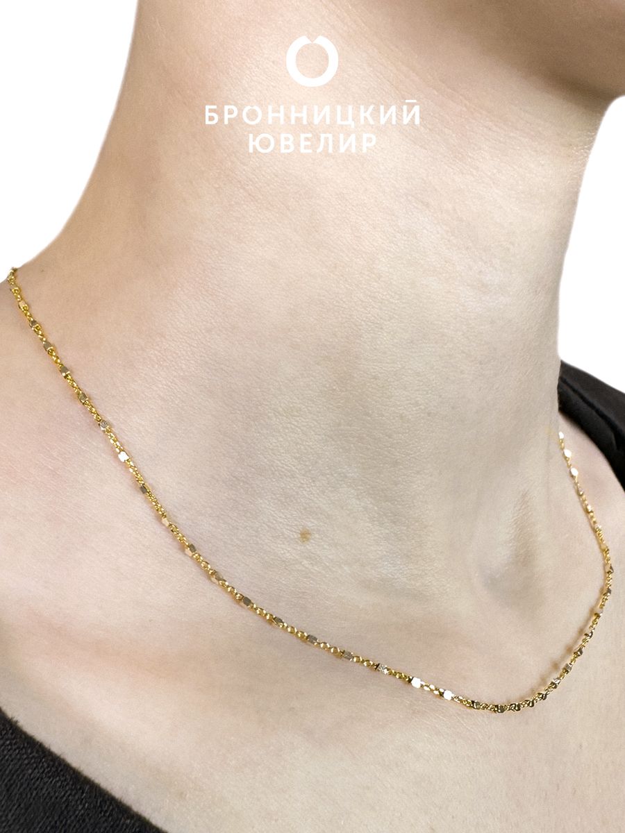 

Цепочка из серебра 42 см Бронницкий ювелир FZFD030+FQDOD-ц, FZFD030+FQDOD-ц