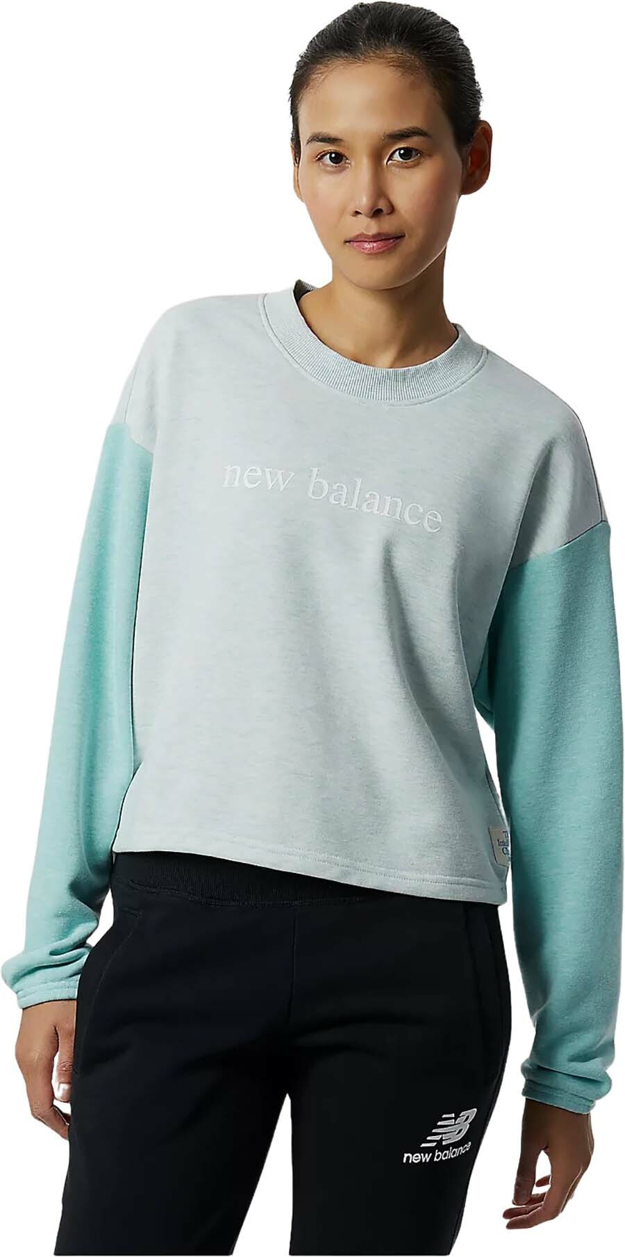 

Свитшот женский New Balance WT21557-LUH голубой XS, WT21557-LUH