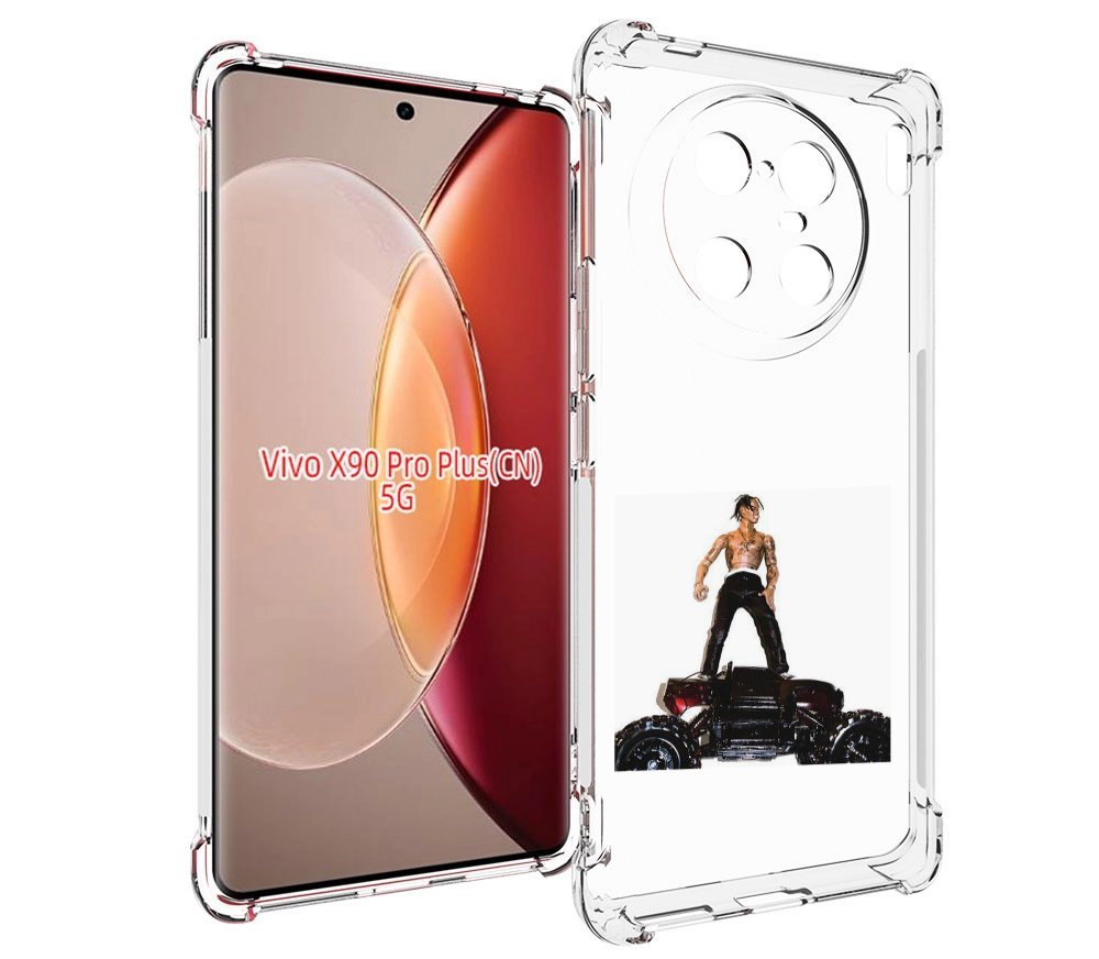 

Чехол MyPads Travis Scott - Rodeo для Vivo X90 Pro Plus, Прозрачный, Tocco