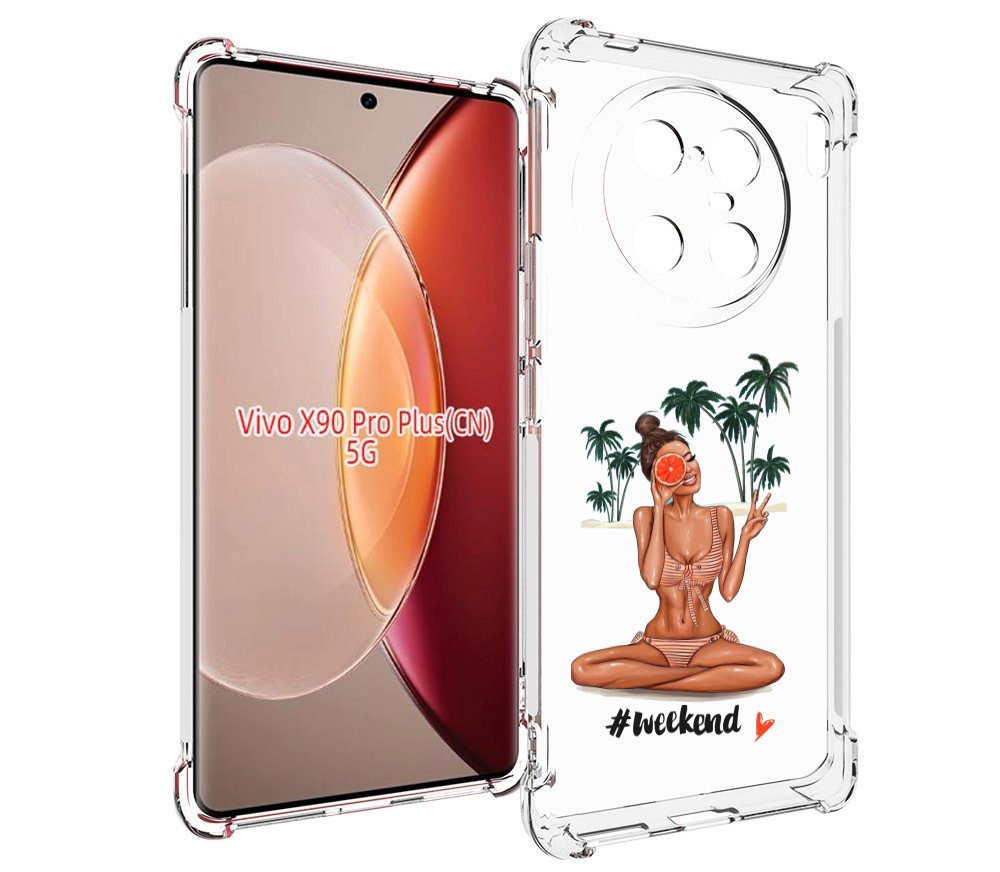 

Чехол MyPads Weekend для Vivo X90 Pro Plus, Прозрачный, Tocco