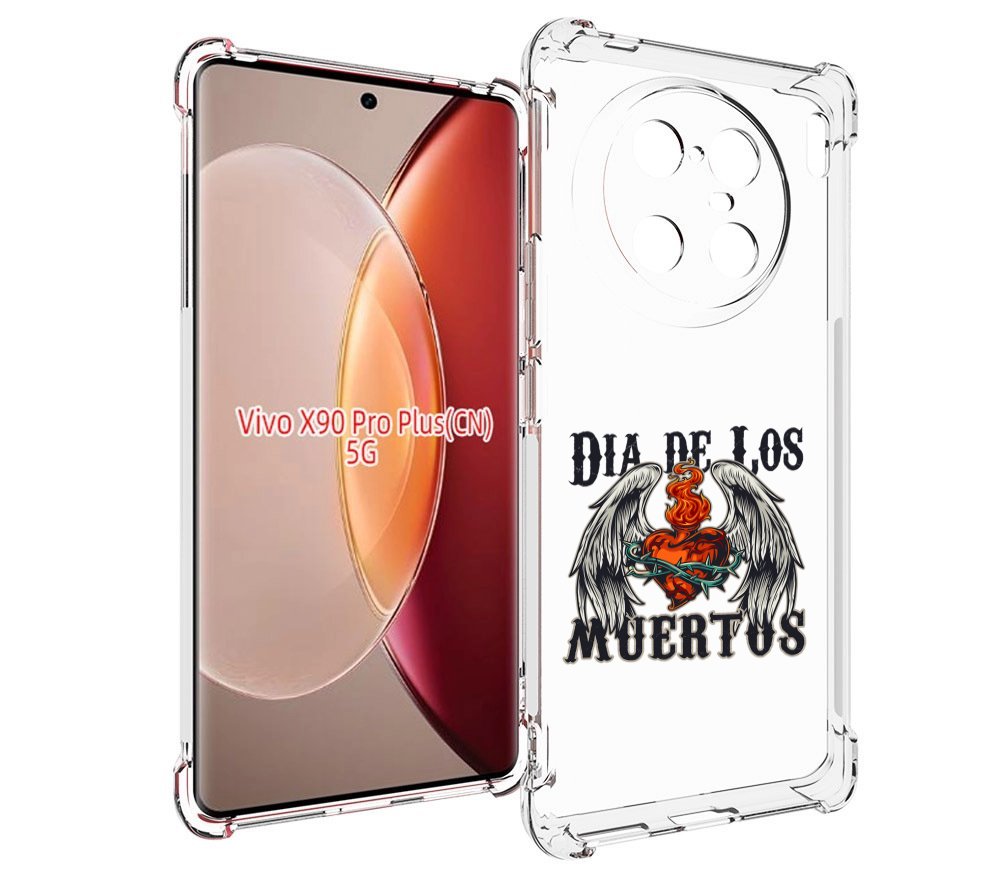 

Чехол MyPads burning-heart для Vivo X90 Pro Plus, Прозрачный, Tocco