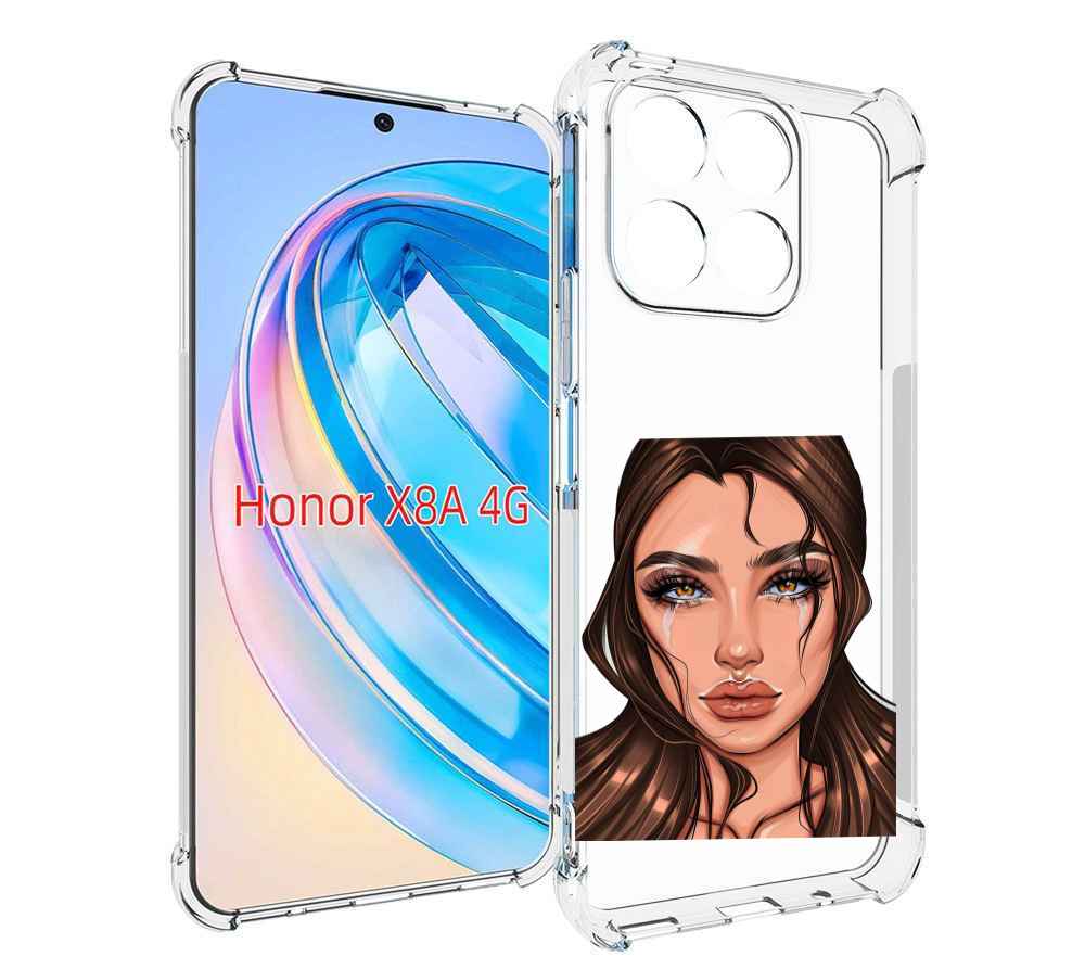 

Чехол MyPads плачущая-девушка женский для Honor X8a, Tocco
