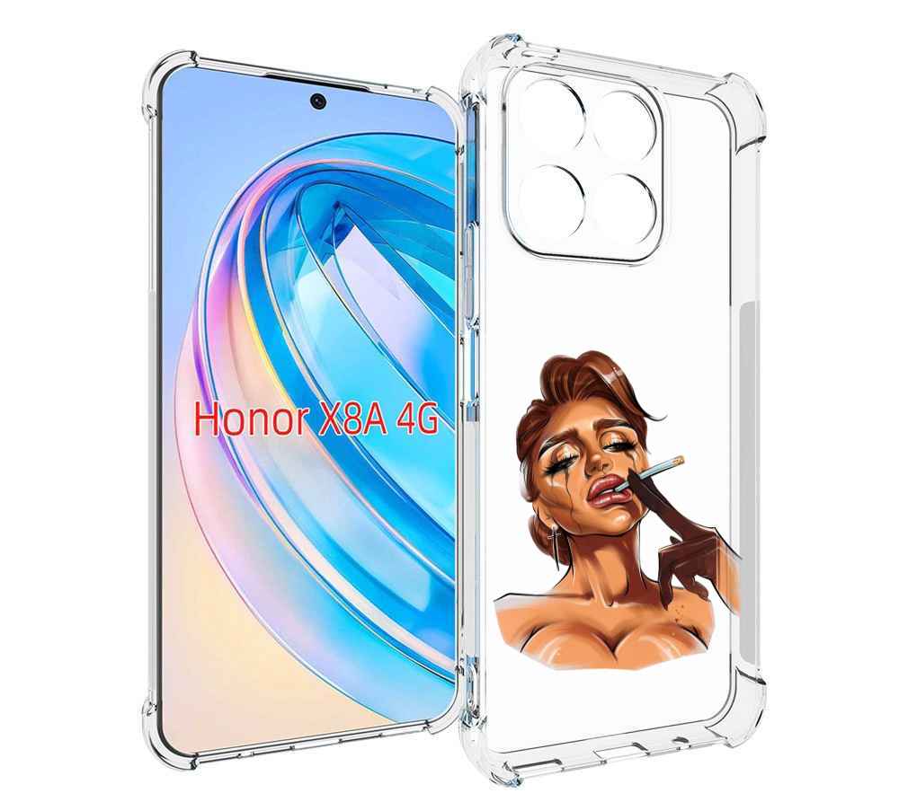 

Чехол MyPads плачущая-девушка-с-сигаретой женский для Honor X8a, Tocco