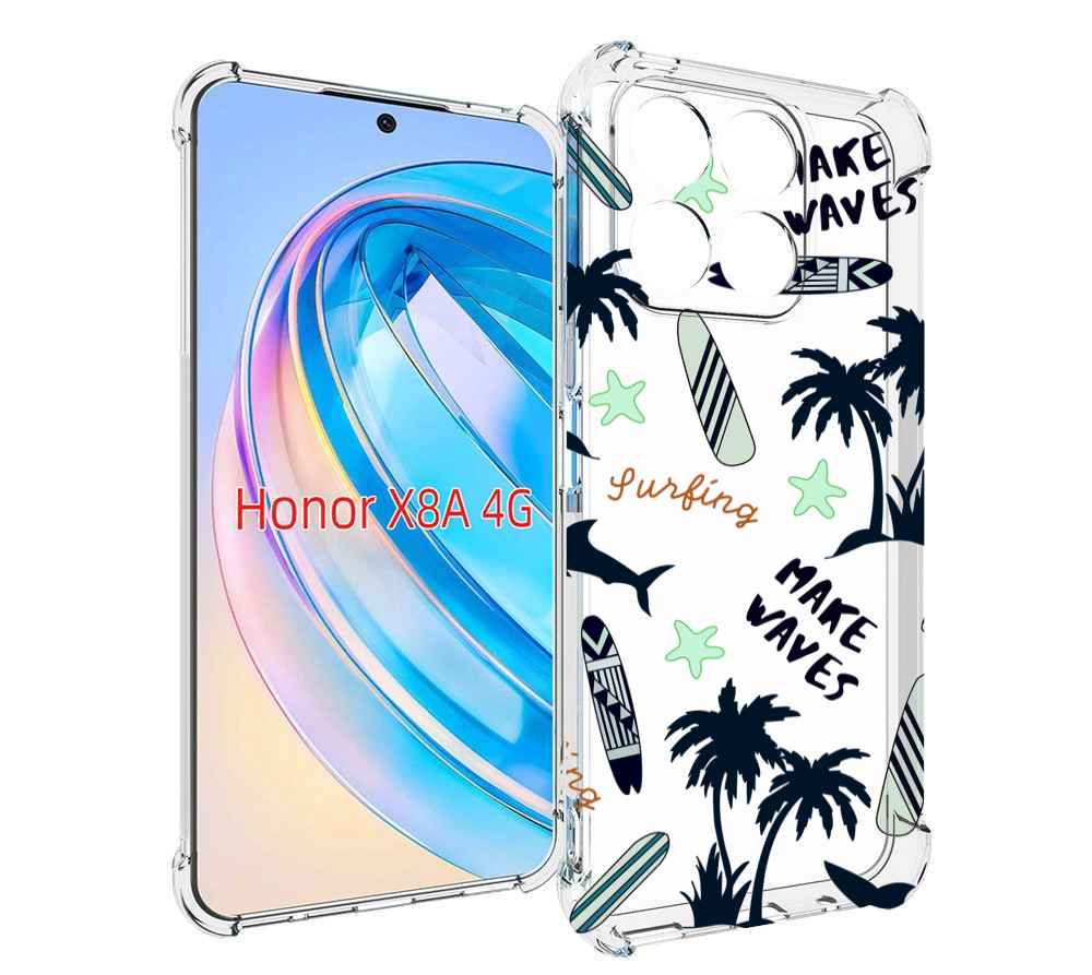 

Чехол MyPads пляжная-тематика для Honor X8a, Tocco