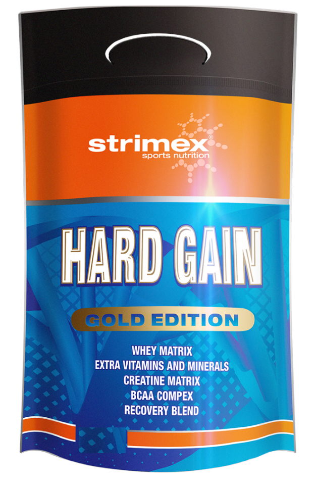 Гейнер Strimex Hard Gain Gold Edition, 2700 г, клубника