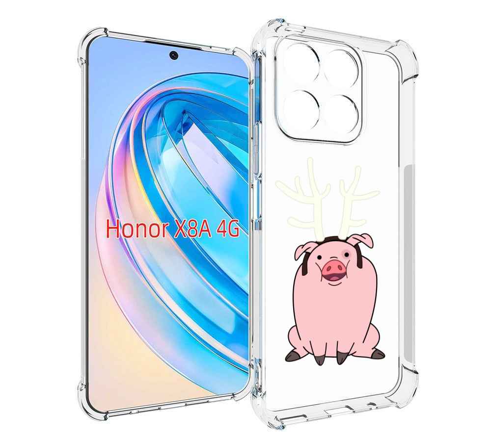 

Чехол MyPads поросенок-с-рогами для Honor X8a, Tocco