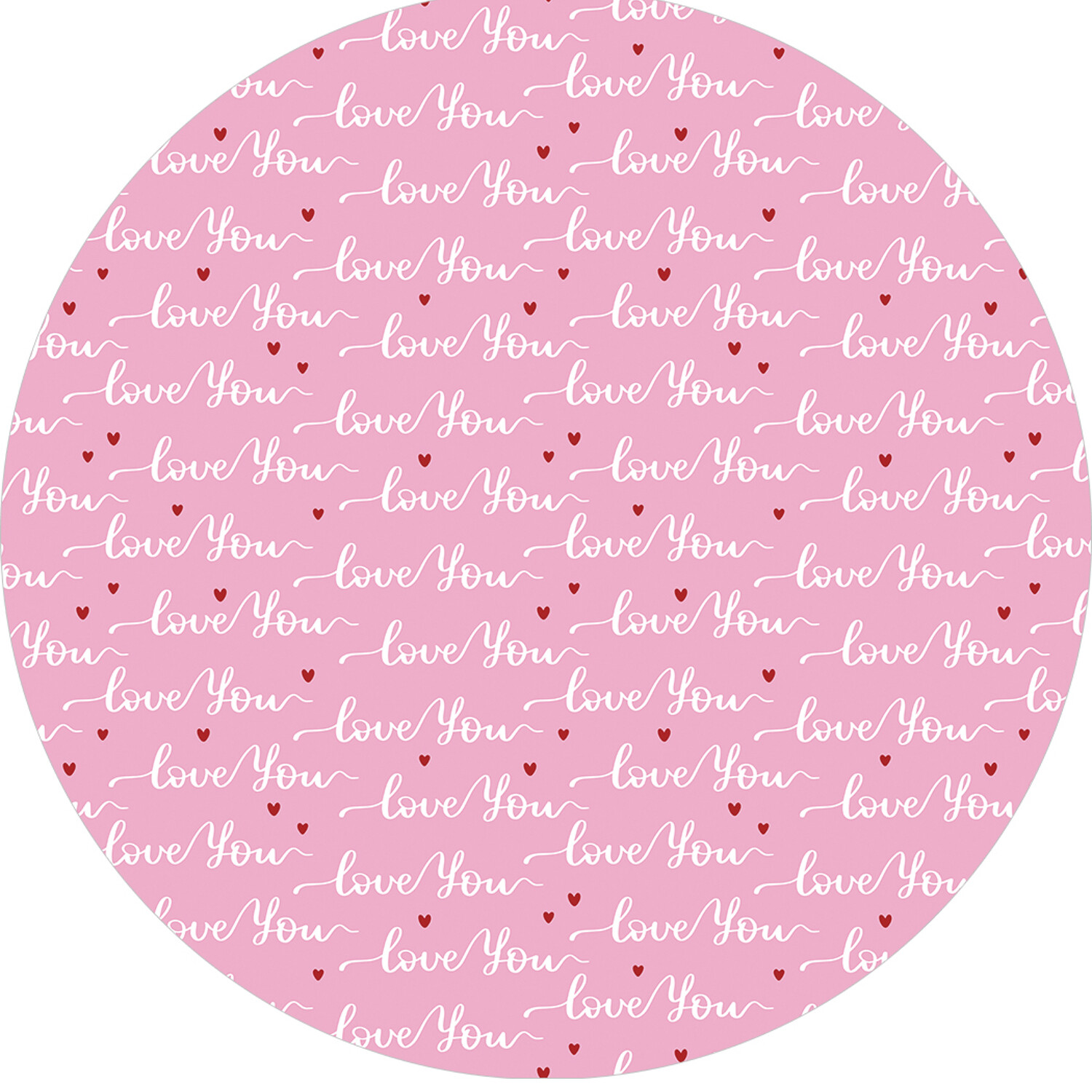 Парео женское JoyArty love you розовое, 150x150 см