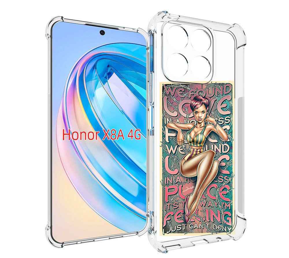 

Чехол MyPads постер-рианна для Honor X8a, Tocco