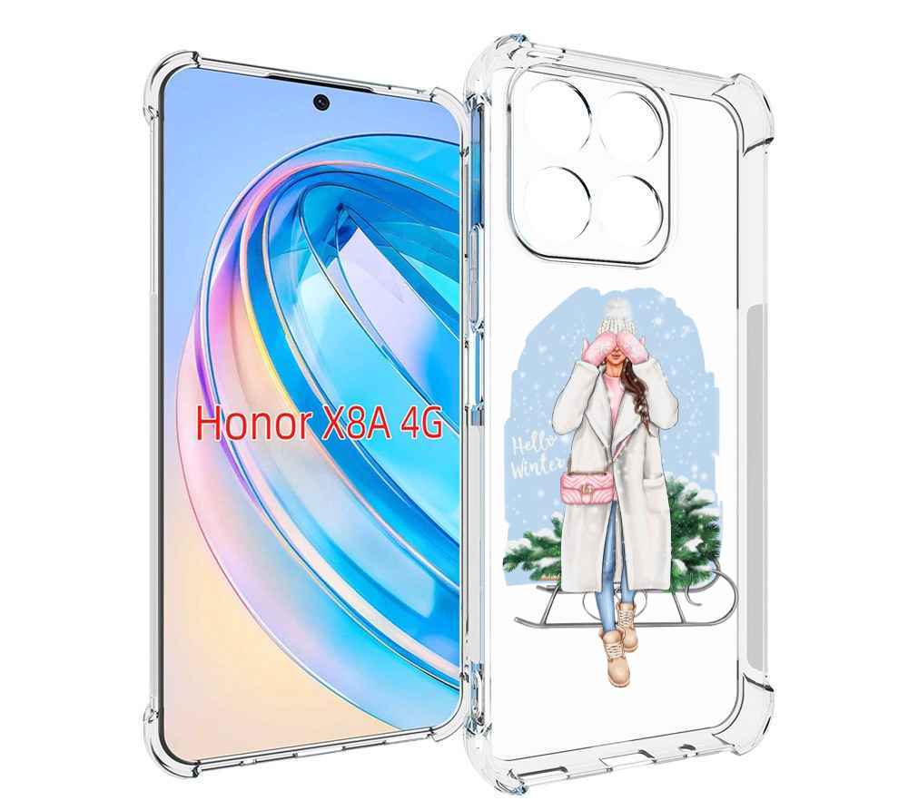 

Чехол MyPads привет-зима женский для Honor X8a, Tocco